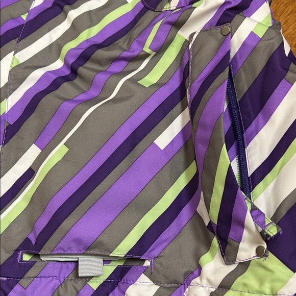 Volcom ski jacket,women Lg, snowboard ,winter,purple,multicolor, great pre own - Picture 16 of 16
